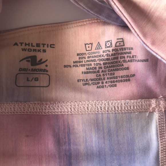 Athletic Works Women's Printed Longline Sports Bra - Picture 5 of 5